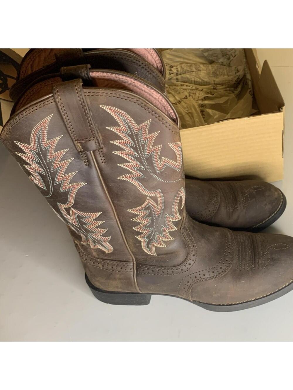 Ariat Heritage Stockman Women's Western Boots Driftwood Brown US 6.5 10001605